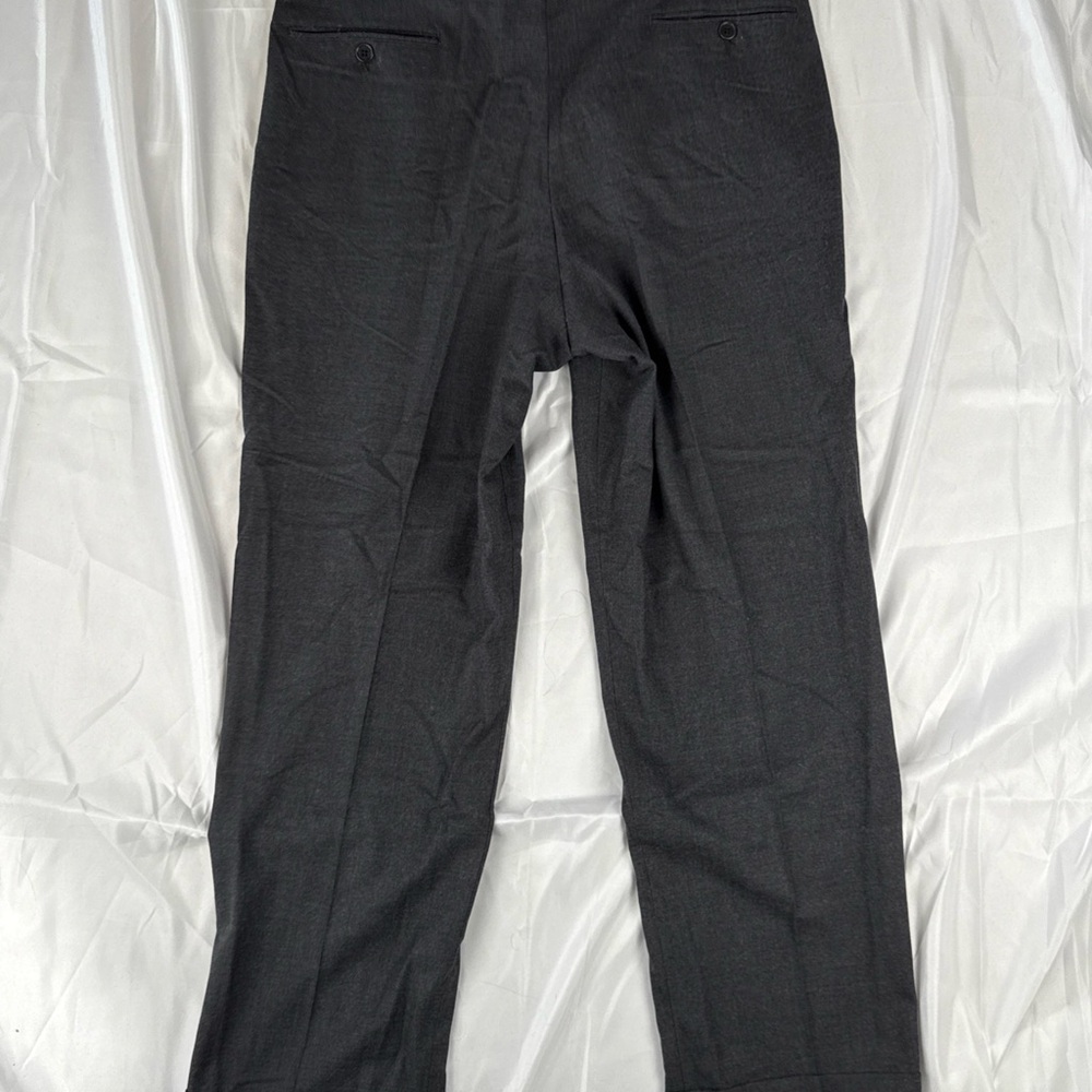 Brooks Brothers Vintage Men's Charcoal Dress Pants Pleated Cuffed Size 32 - Picture 8 of 9